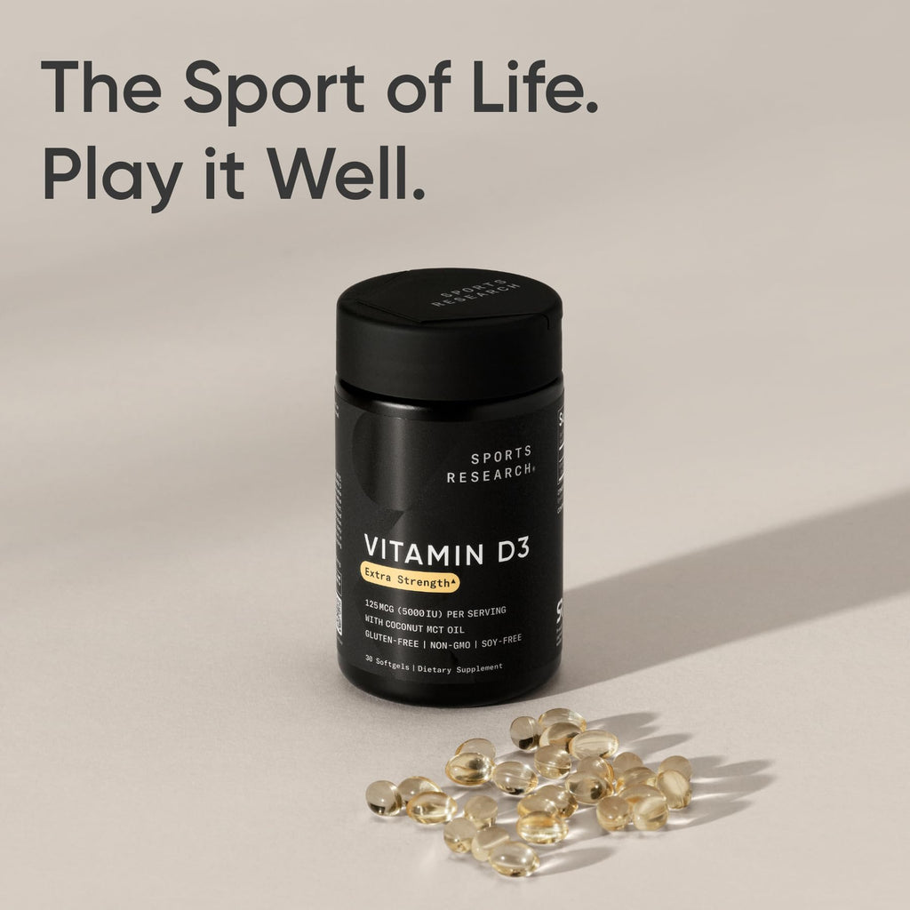 Sports Research® Vitamin D3 with Coconut MCT Oil
