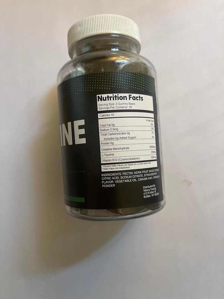 Strength Creatine 5g Chewable Gummies with L-Theanine & B12 - 60 Count - image 5