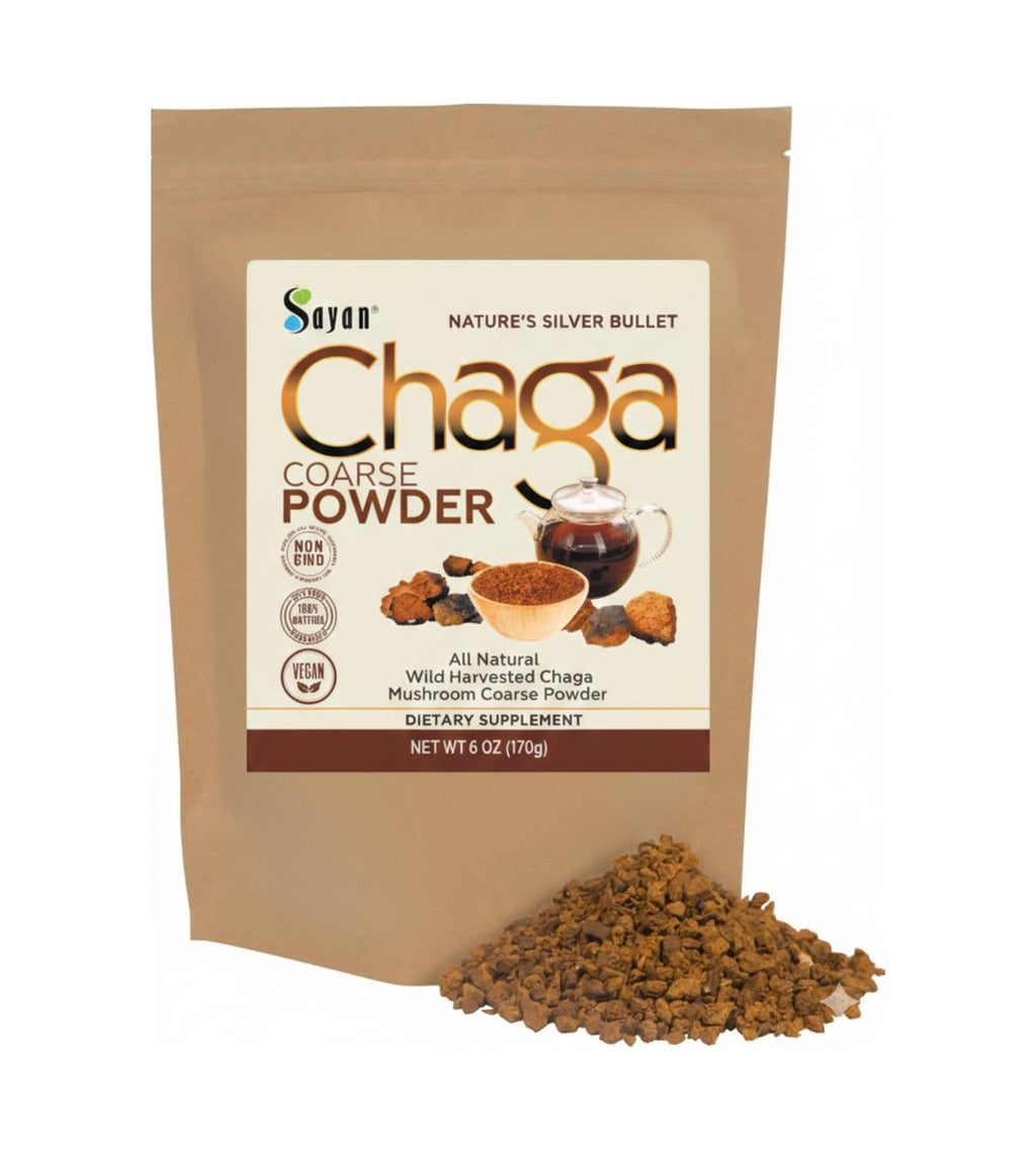 Sayan Coarse Chaga Powder - 6 oz