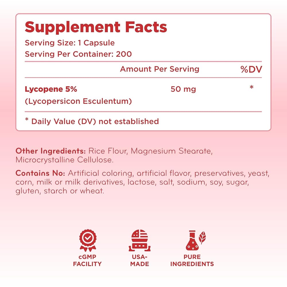 Clear Formulas Tomato Based Lycopene Supplement - Extra Strength