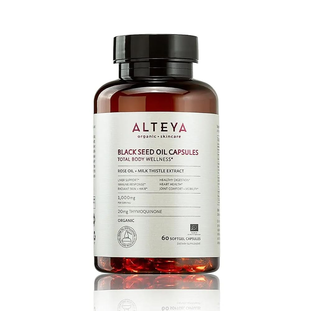 Alteya Black Seed Oil and Rose Oil Supplement - 60 Capsules
