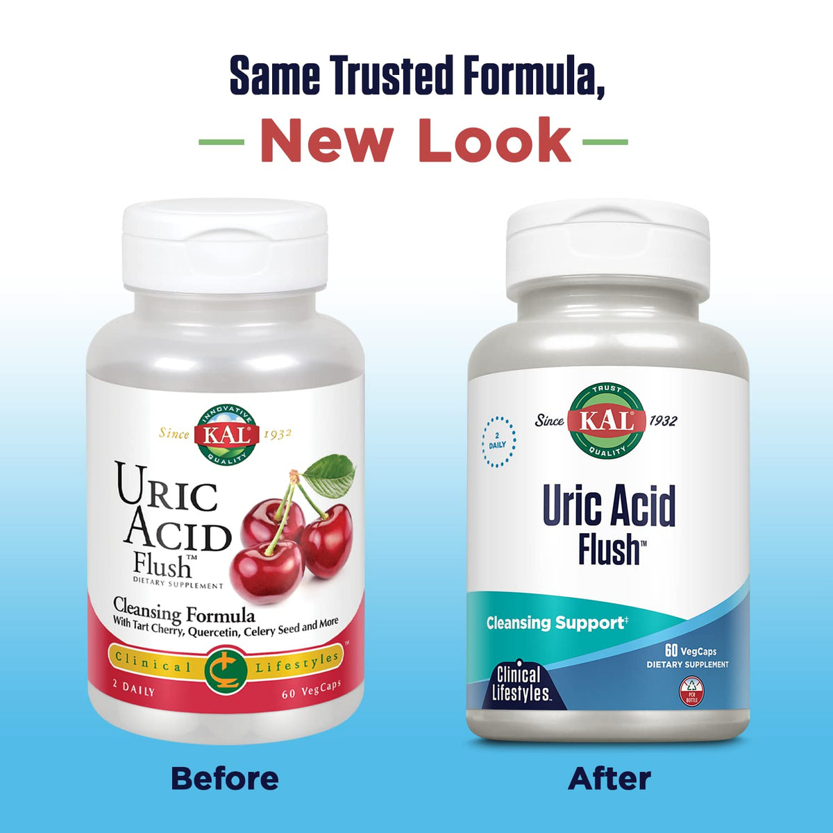 KAL Uric Acid Flush Tart Cherry Blend Joint Support - 60 Vegetarian Capsules - image 2