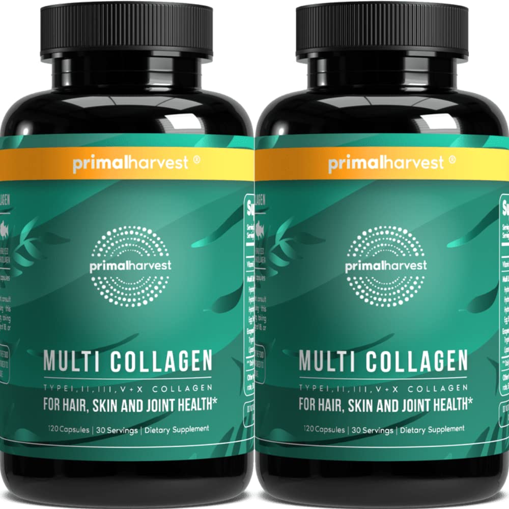 Primal Harvest Multi Collagen Daily Supplement - 240 Capsules