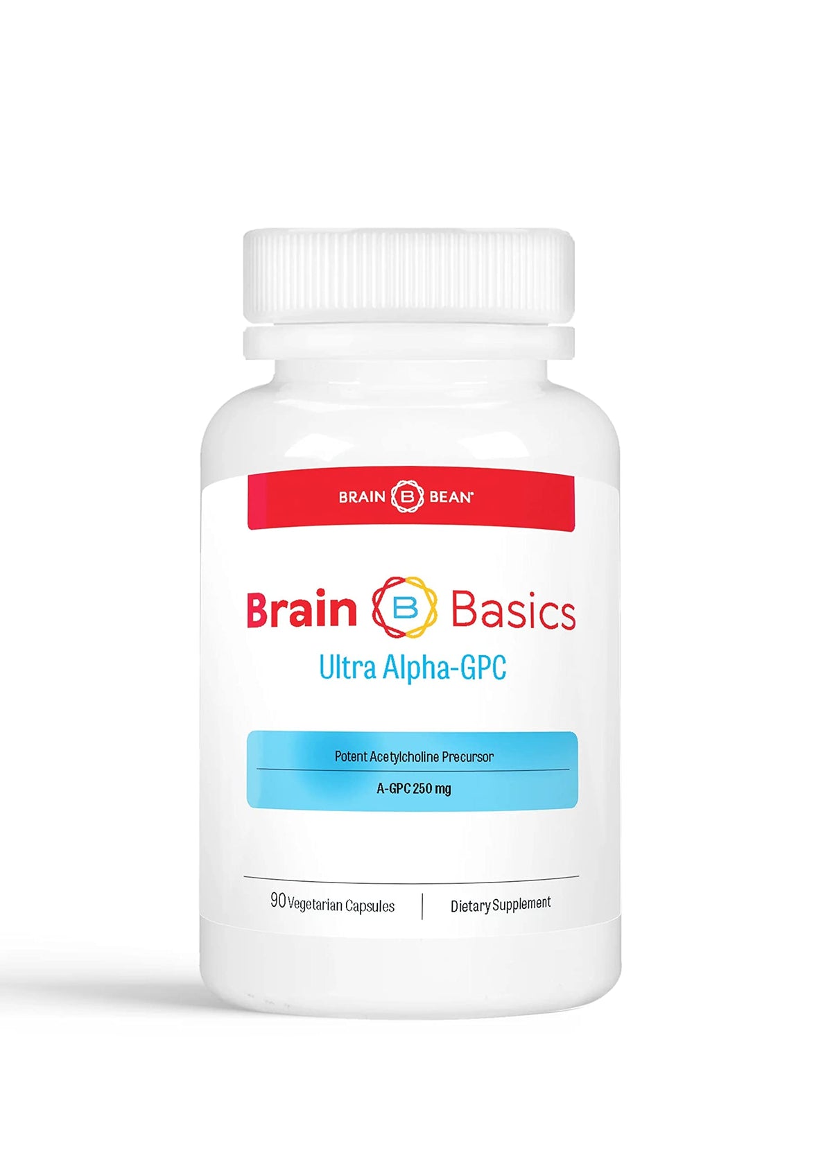 Brain Bean Alpha GPC 500mg Choline Supplement - 90 Vegetarian Capsules