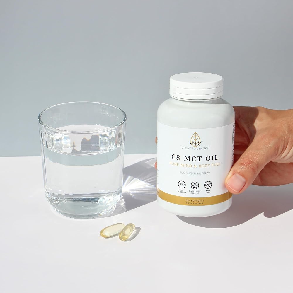 VTC C8 MCT Oil Capsules - 100 Softgels - image 4