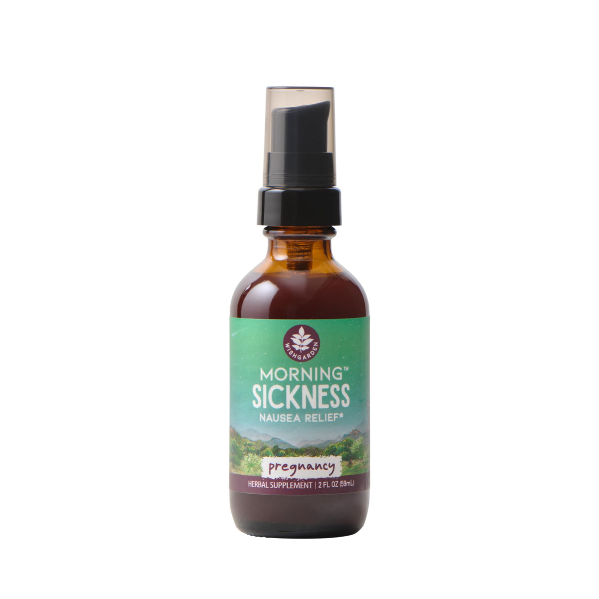 WishGarden Morning Sickness Nausea Support Pregnancy Tincture - 2 Fl Oz