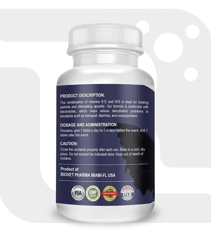 NUTRI-LINE B12 B15 for Roosters - 100 Tablets - image 2