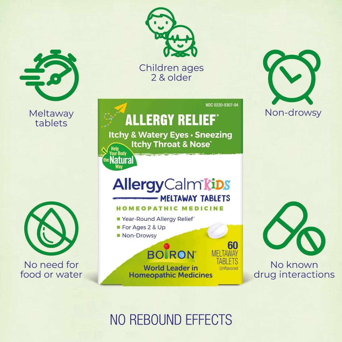 Boiron AllergyCalm Kids Tablets for Relief from Allergy and Hay Fever - image 4