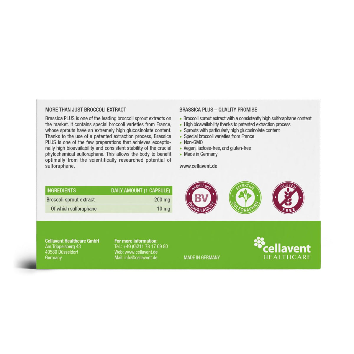 Cellavent Brassica Plus Sulforaphane Capsules - 30 Count - image 9