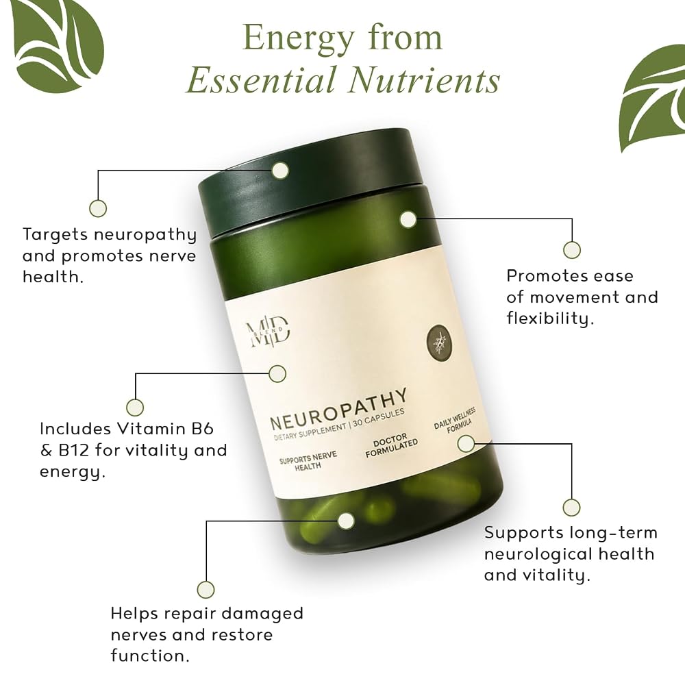 M.D. Blend Neuropathy Supplement with Alpha Lipoic Acid - 30 Capsules - image 5
