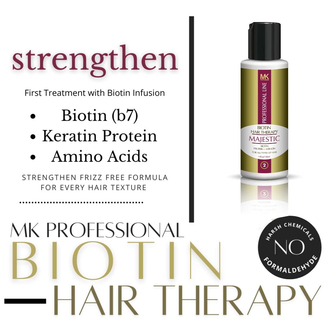 Majestic Biotin Hair Therapy 125ml(4 OZ) Complete Kit- Formaldehyde - image 3
