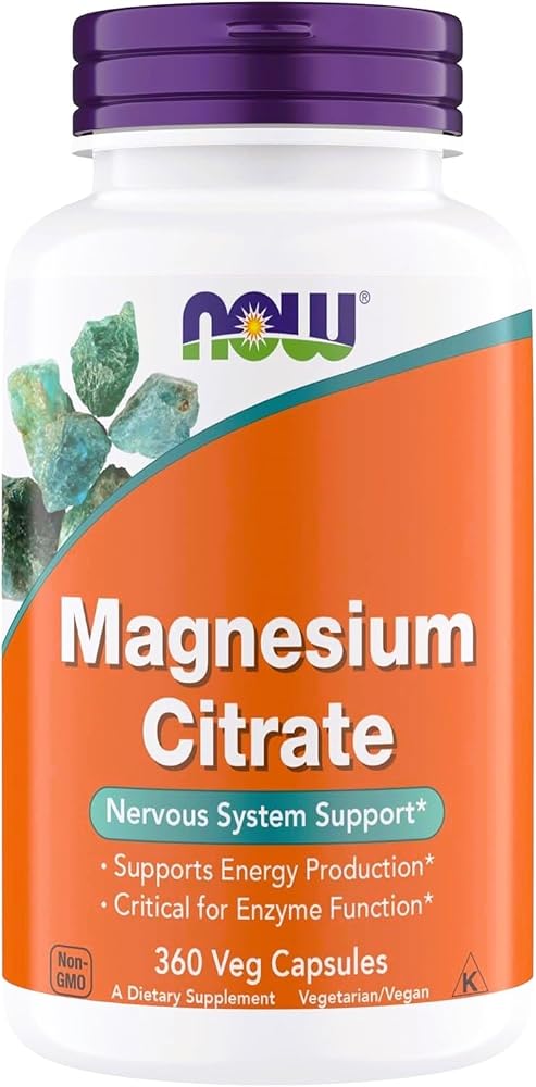 Now Supplements, Magnesium Citrate, Enzyme Function, Nervous System
