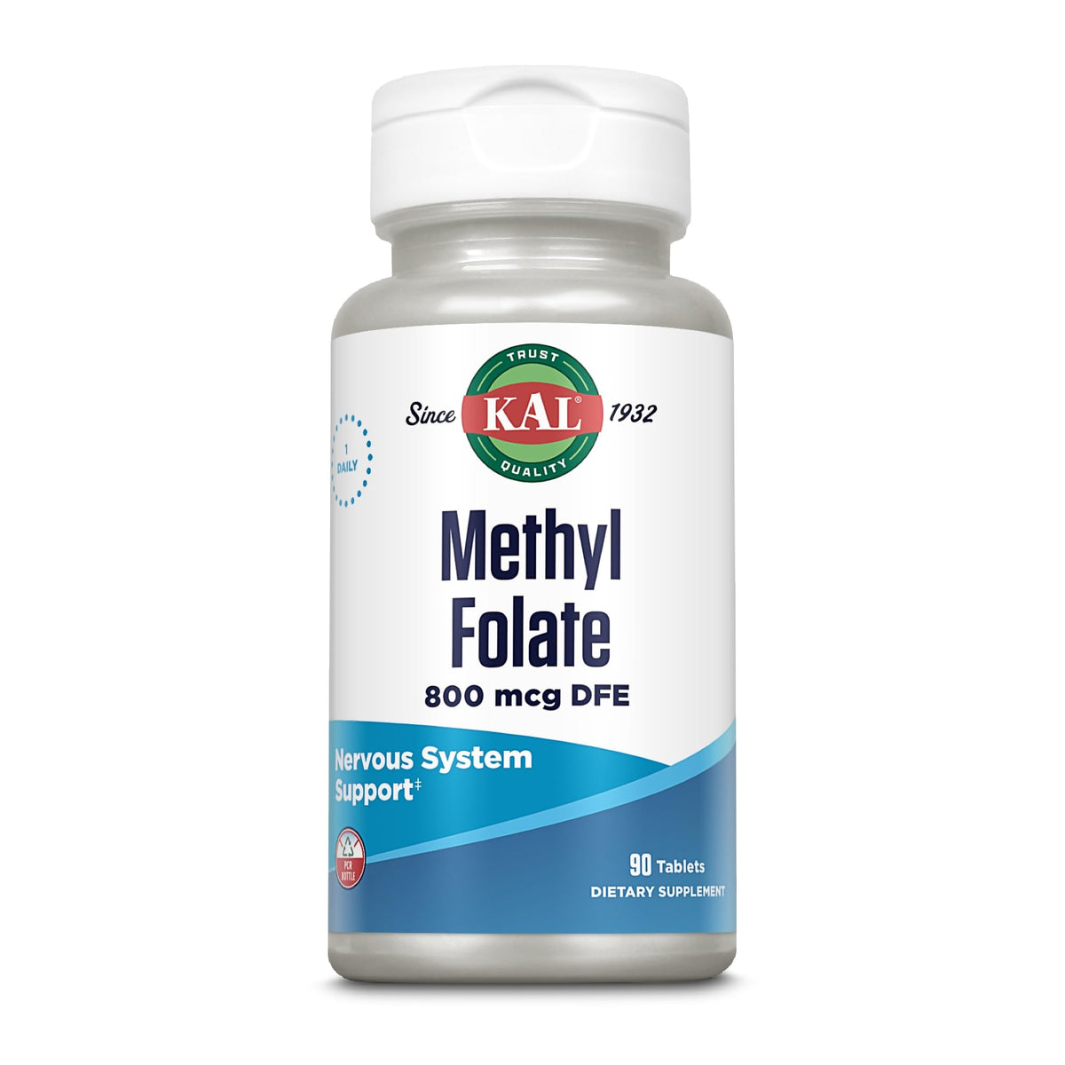 KAL Methyl Folate 800 mcg Vitamin B9 - 90 Tablets