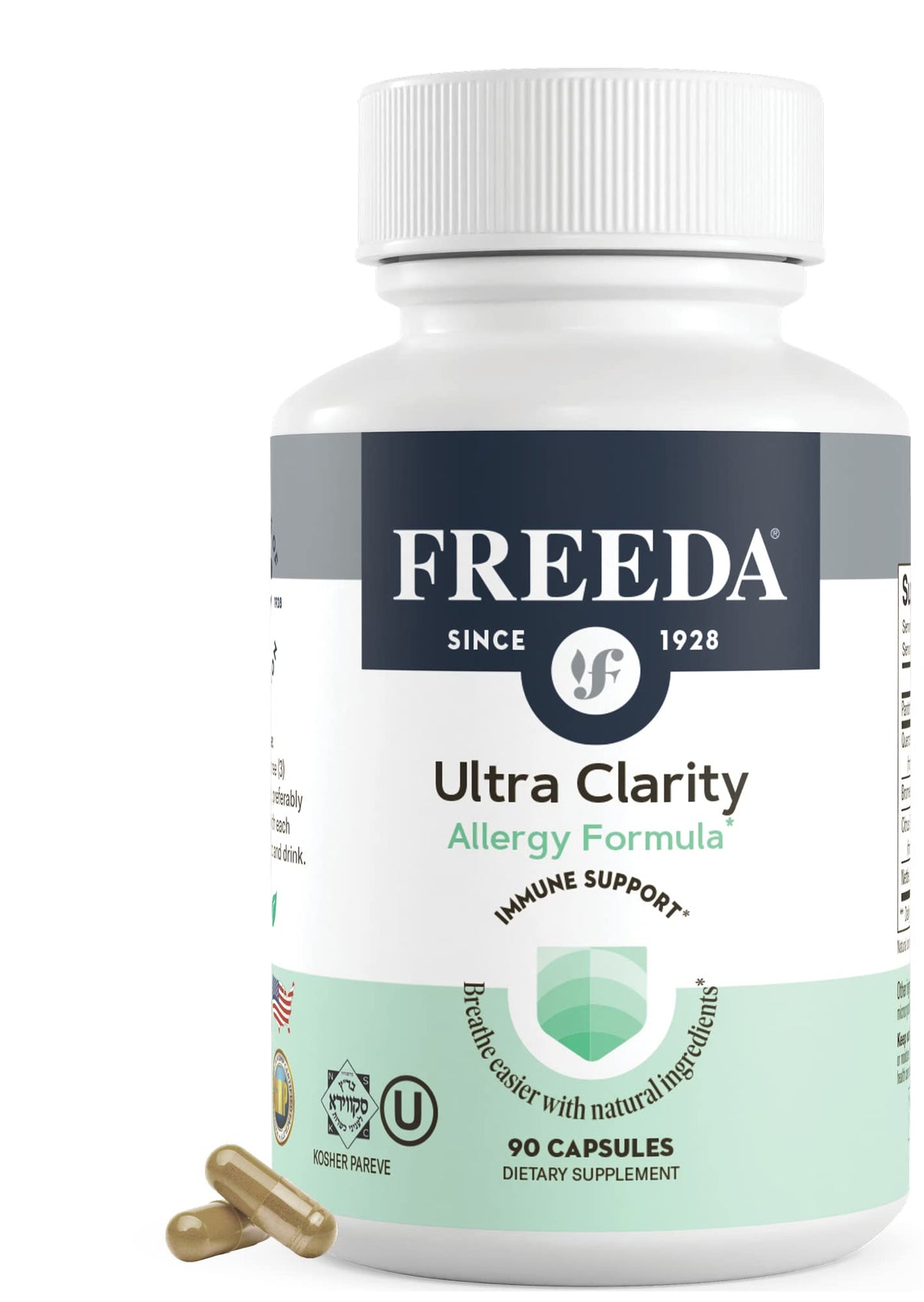 FREEDA Quercetin, Bromelain & Nettle Leaf Respiratory Support - 90 Capsules