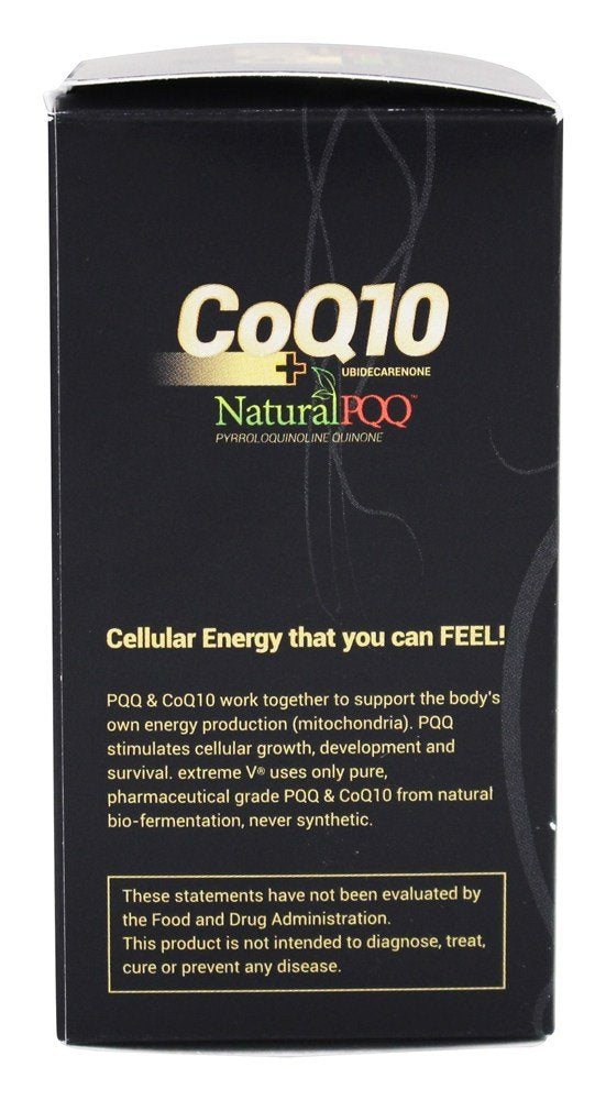 extreme V CoQ10 Plus Natural PQQ - 60 Vegetarian Softgels - image 4