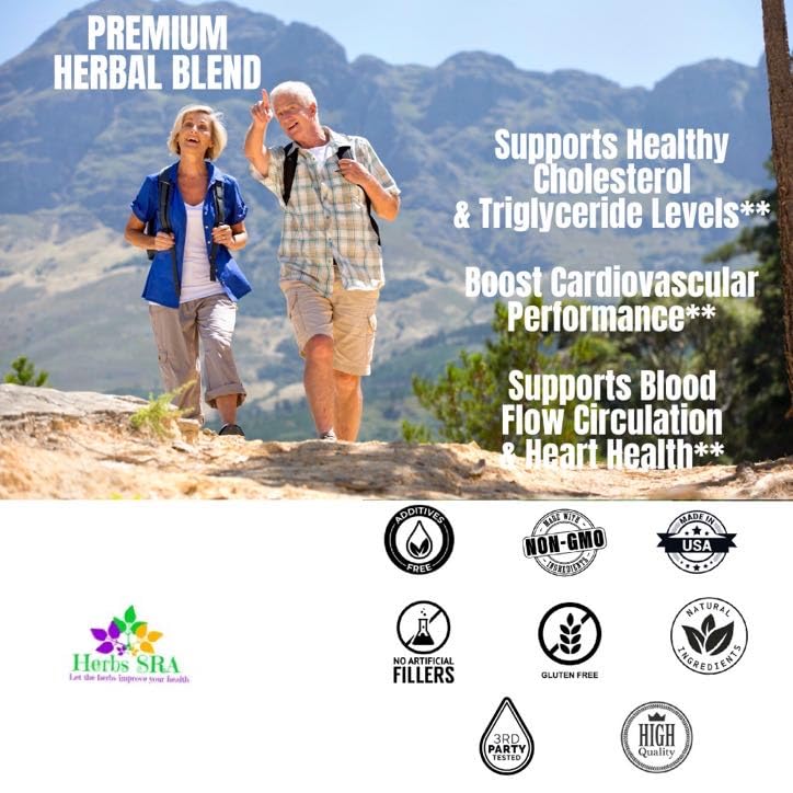 Herbs SRA Cardioclean Cardiovascular Health Support - 120 Vegetarian Capsules - image 5