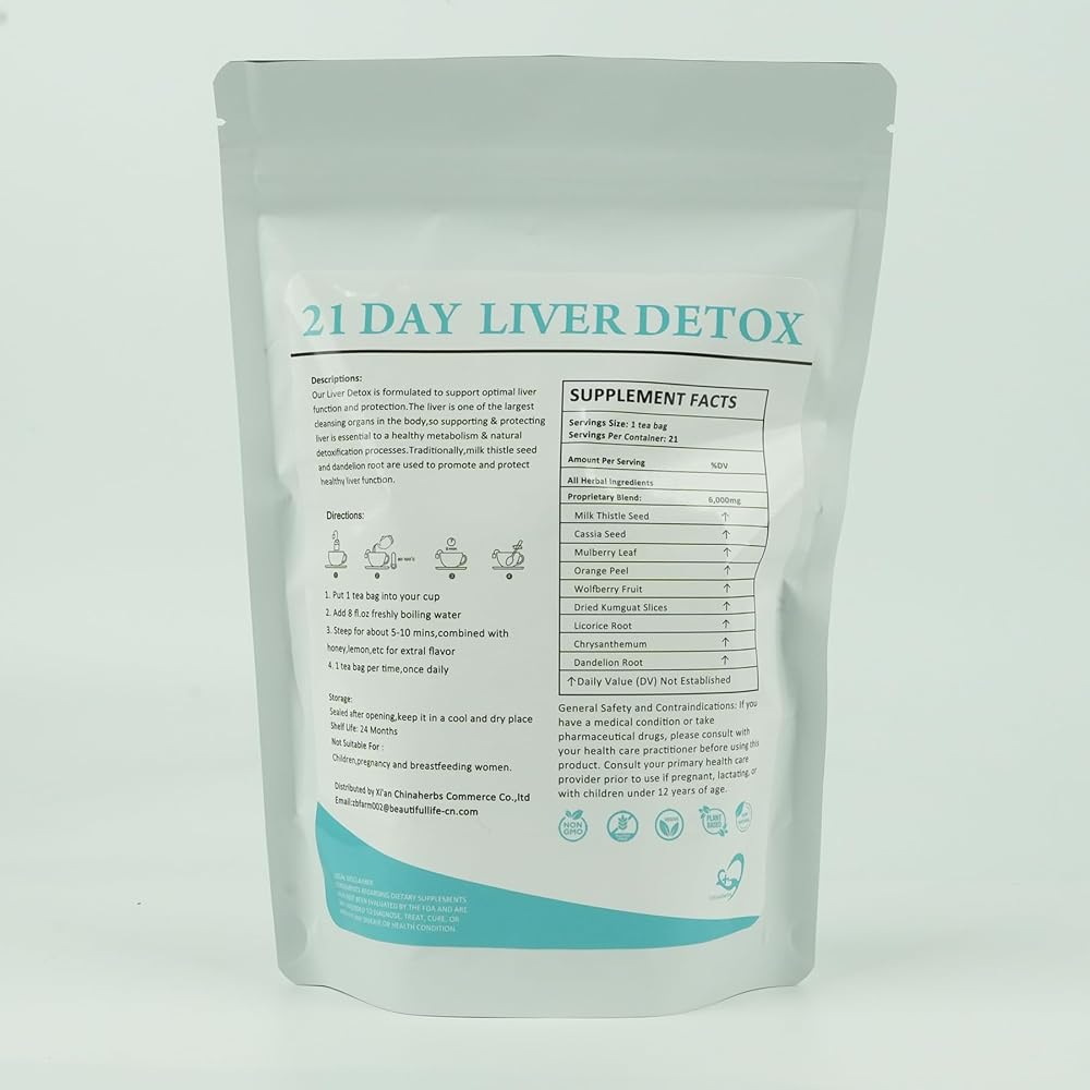 Laicuherb Milk Thistle Liver Detox Tea for Digestion and Immunity - image 2
