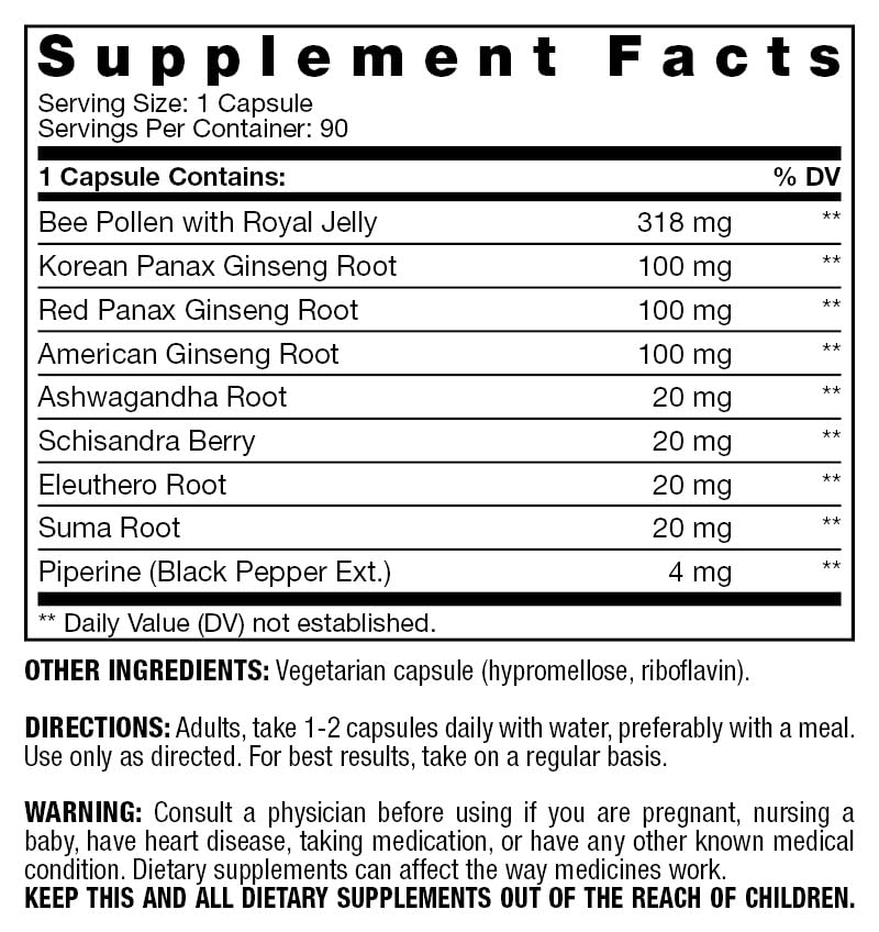 Fresh Start Ginseng Energy Plus - 90 Capsules - image 2