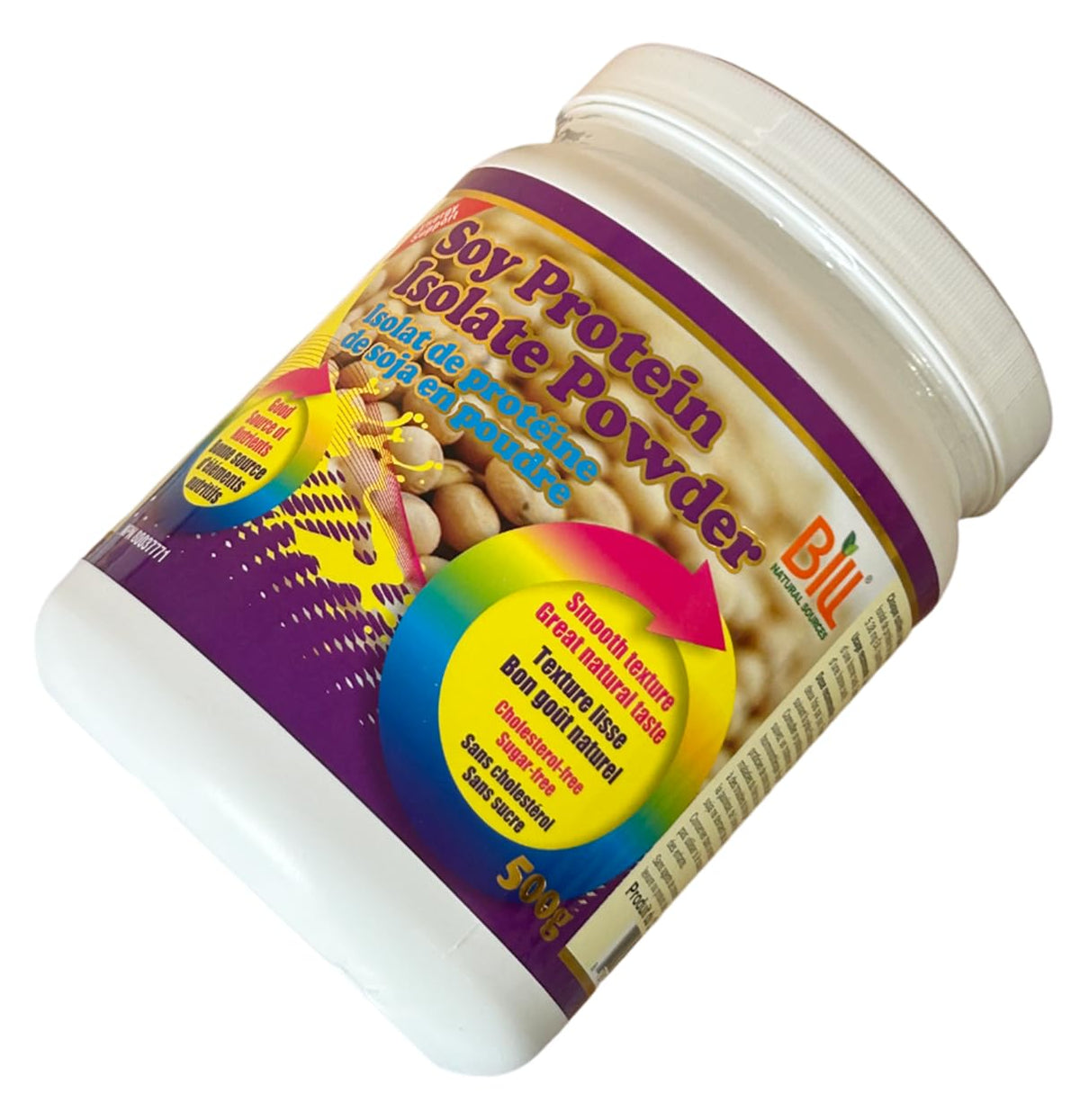 Bill Natural Sources Soy Protein Isolate Powder - 500g - image 5