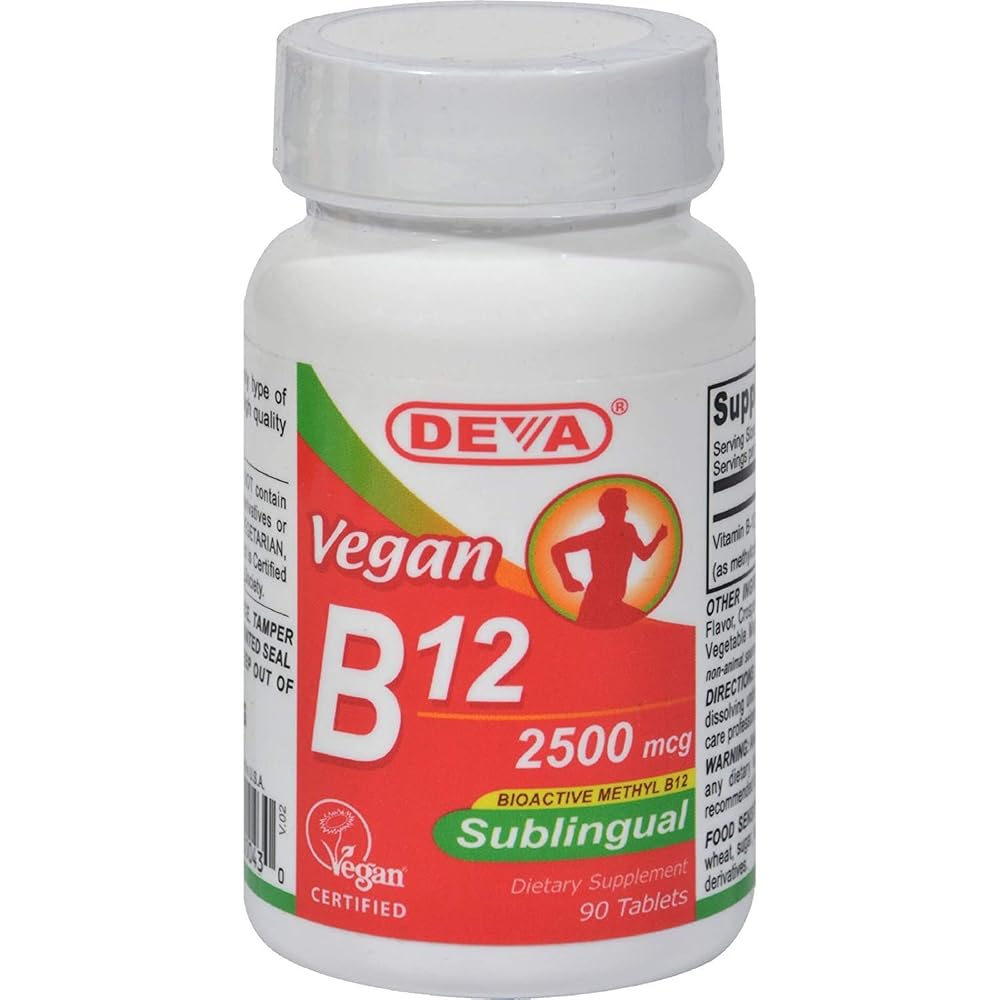 DDUYIE Sublingual B12 2500 mcg Vegan Tablets - 180 Tablets