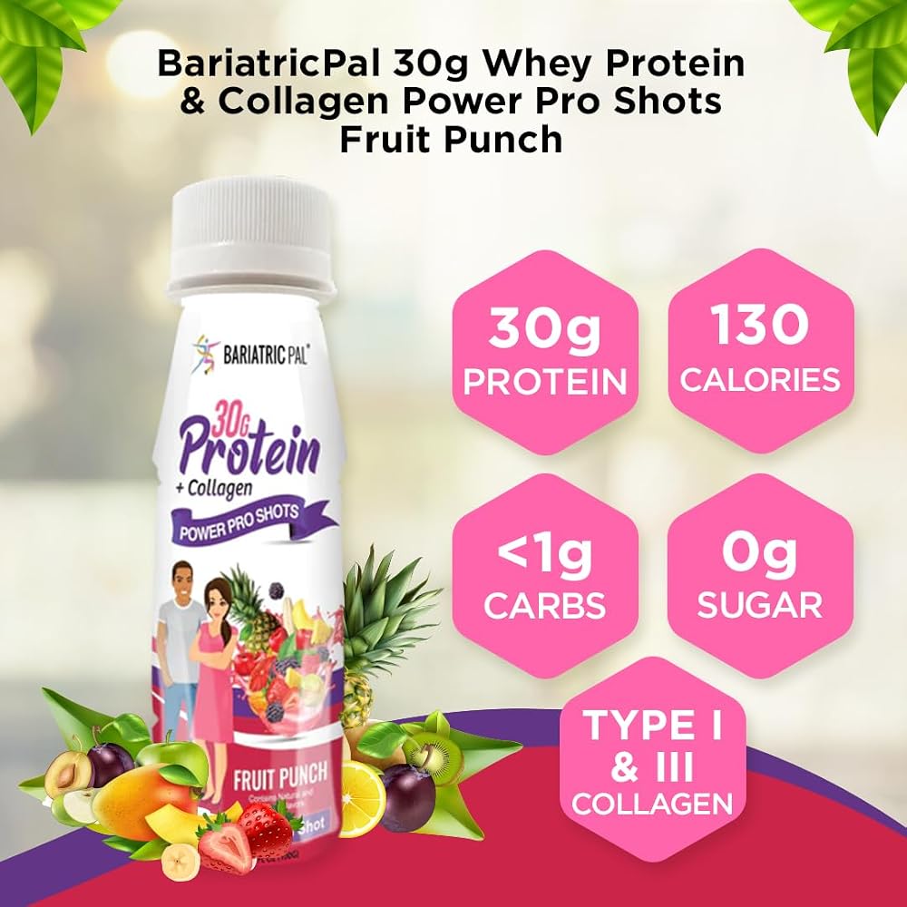 BariatricPal 30g Whey Protein & Collagen Fruit Punch - 24 Bottles - image 5
