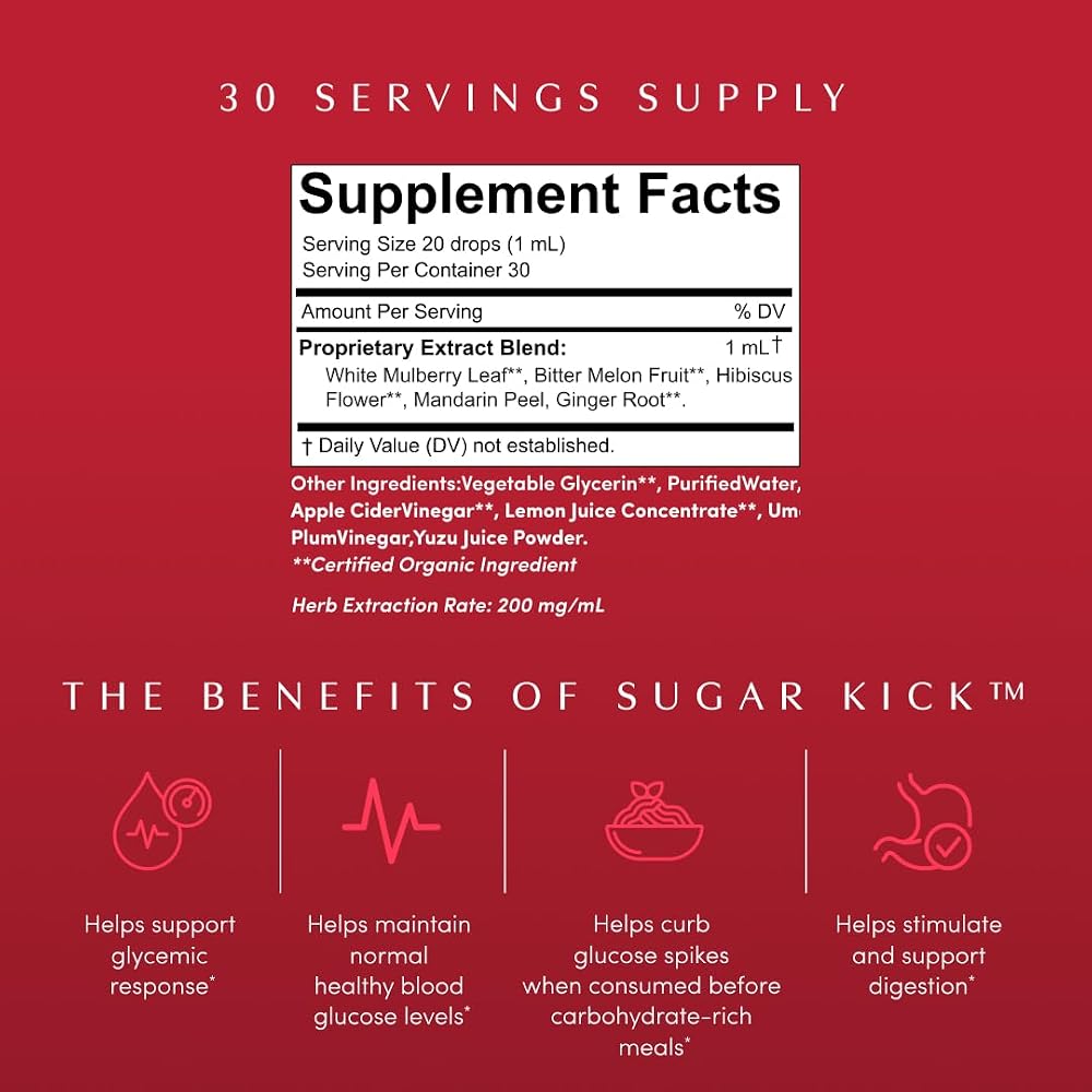 Apothékary Sugar Kick Herbal Supplement Liquid Drops - 1 Fl Oz - image 2