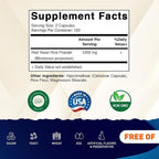 Vitamatic Red Yeast Rice 1200 mg - 240 Vegetarian Capsules - image 2