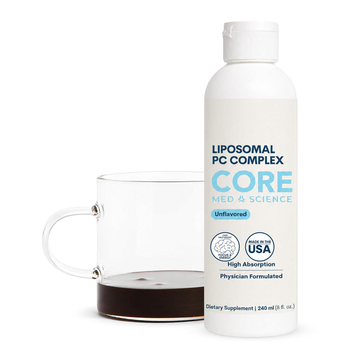 Core Med Science Liposomal Phosphatidylcholine Supplement - 8 Fl Oz