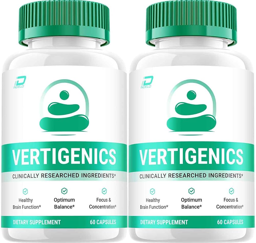 Indelo Vertigenics Brain Supplement Capsules for Memory and Focus - 120 Capsules