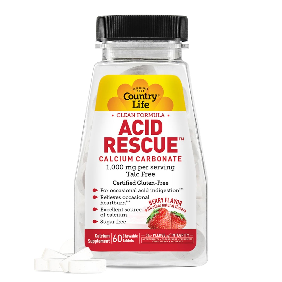 Country Life Acid Rescue Calcium Carbonate