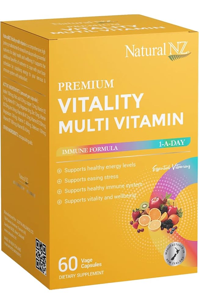 Natural NZ Premium Vitality Multivitamin Immune Formula 1-A-Day - 60 Capsules - image 5