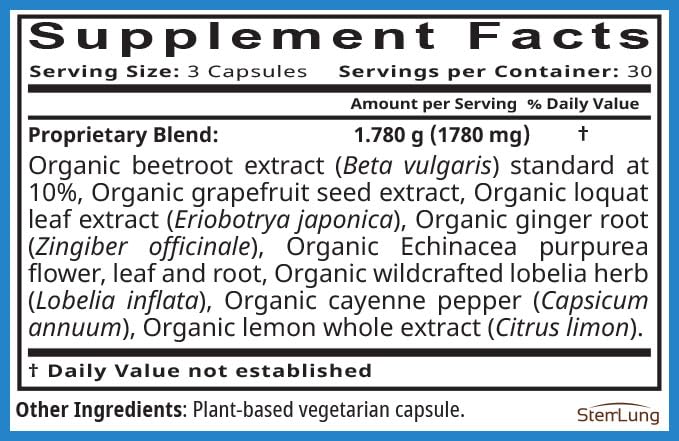 StemLung Respiratory System Support - 90 Capsules - image 4