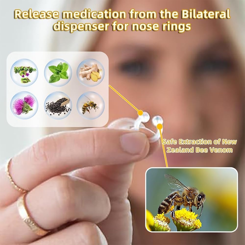 GUUZOGG Bee Venom Nasal Oil Ring - 8 Bags/56 Pieces - image 4