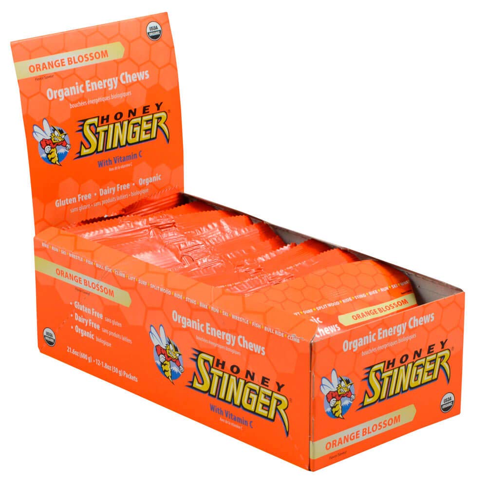 Honey Stinger Organic Honey Gummy Candy Orange - 12 Pieces