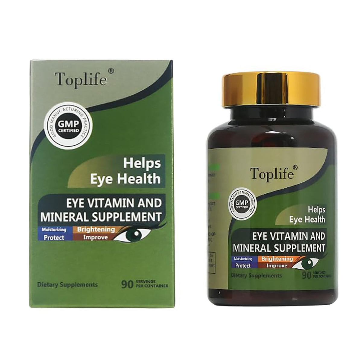 JFX Eye Vitamins with Lutein 20mg & Zeaxanthin - 180 Softgels - image 2