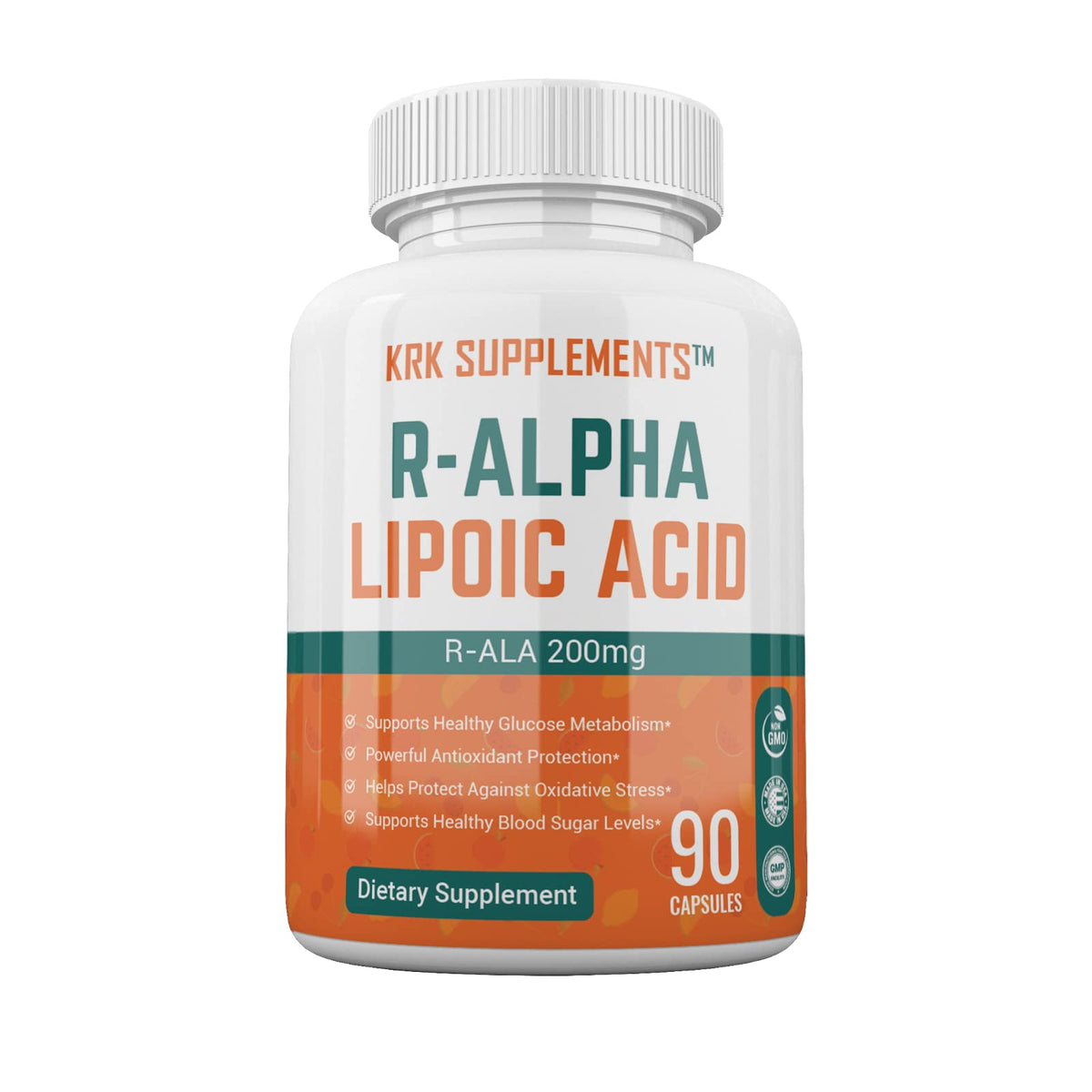 KRK Supplements R-Alpha Lipoic Acid 200mg - 90 Capsules