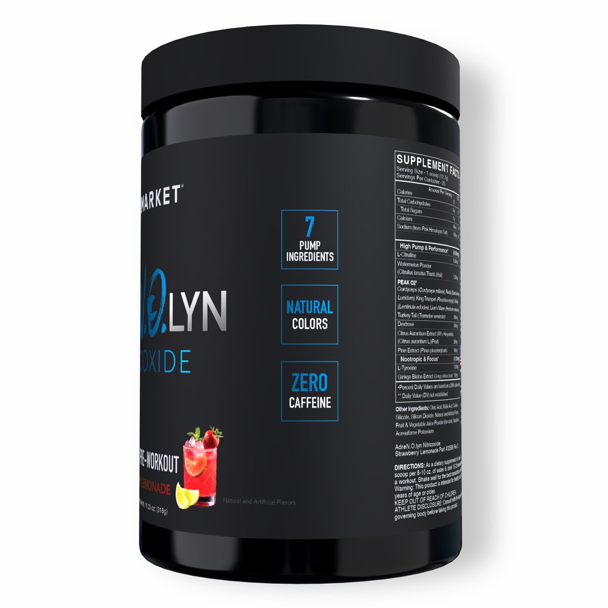 BLACKMARKET AdreNOlyn Stim Free Pre Workout Powder - 25 Servings - image 2