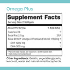 Dr. Brighten Omega Plus 1500 mg EPA/DHA Fish Oil - 60 Softgels - image 8