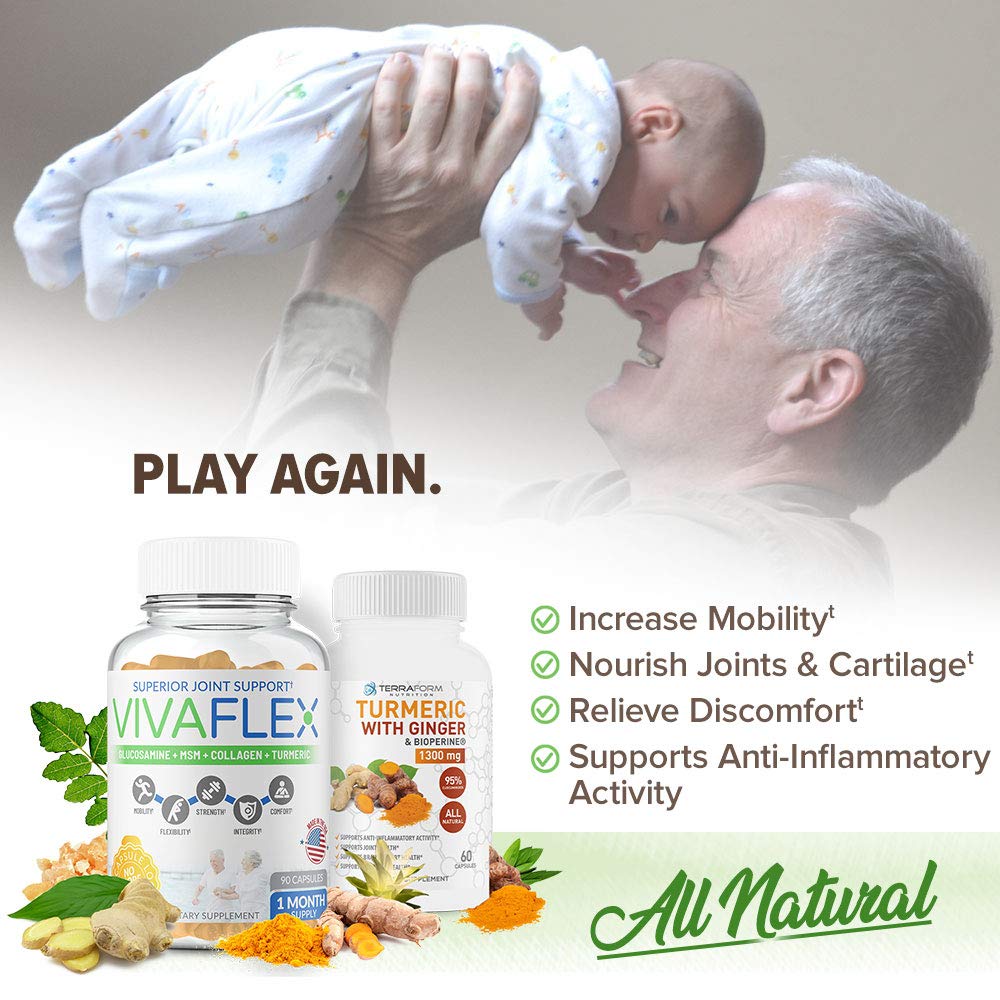 TerraForm Nutrition Vivaflex Plus Turmeric Curcumin Joint Relief - image 4