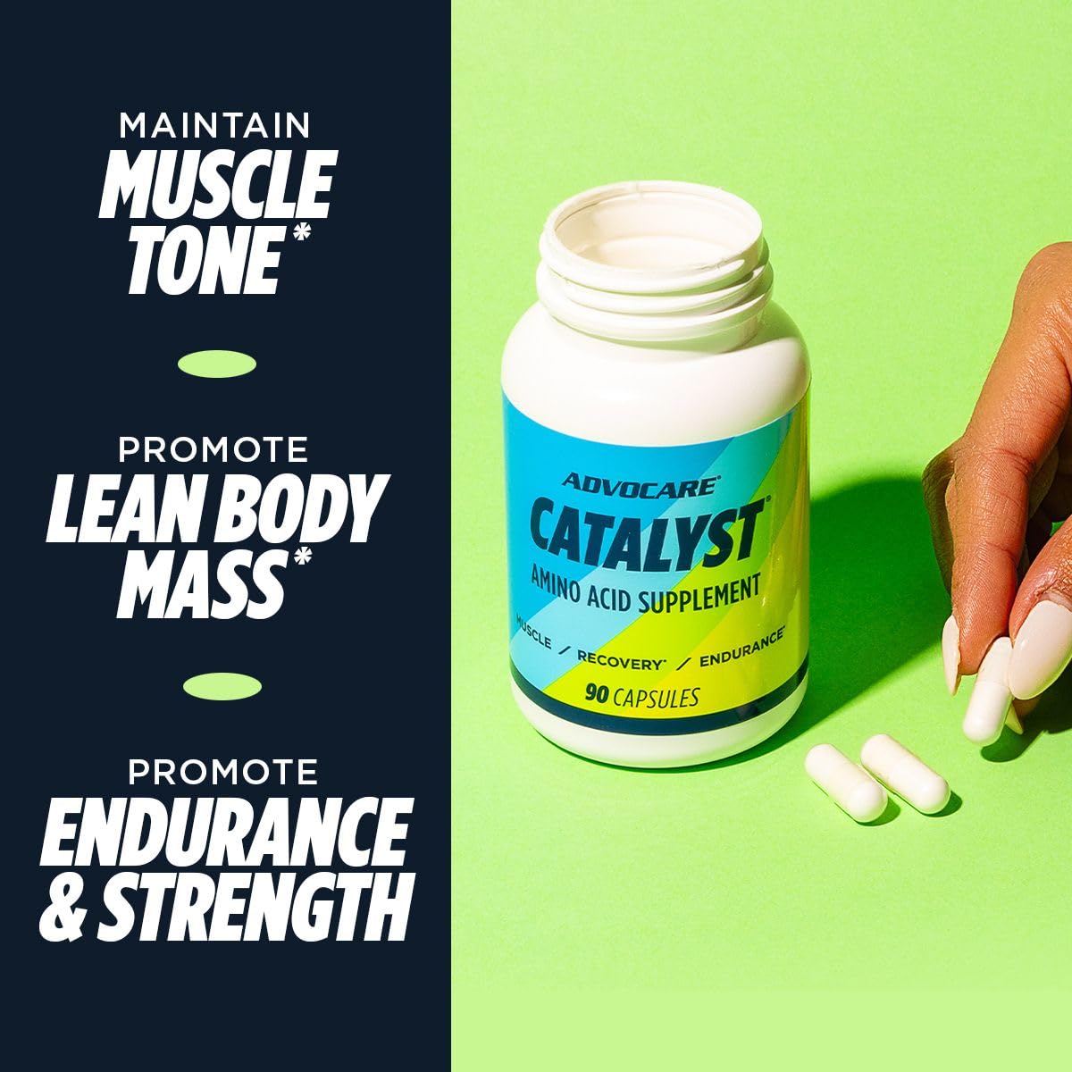 AdvoCare Catalyst Essential Amino Acids BCAA - 90 Capsules - image 5