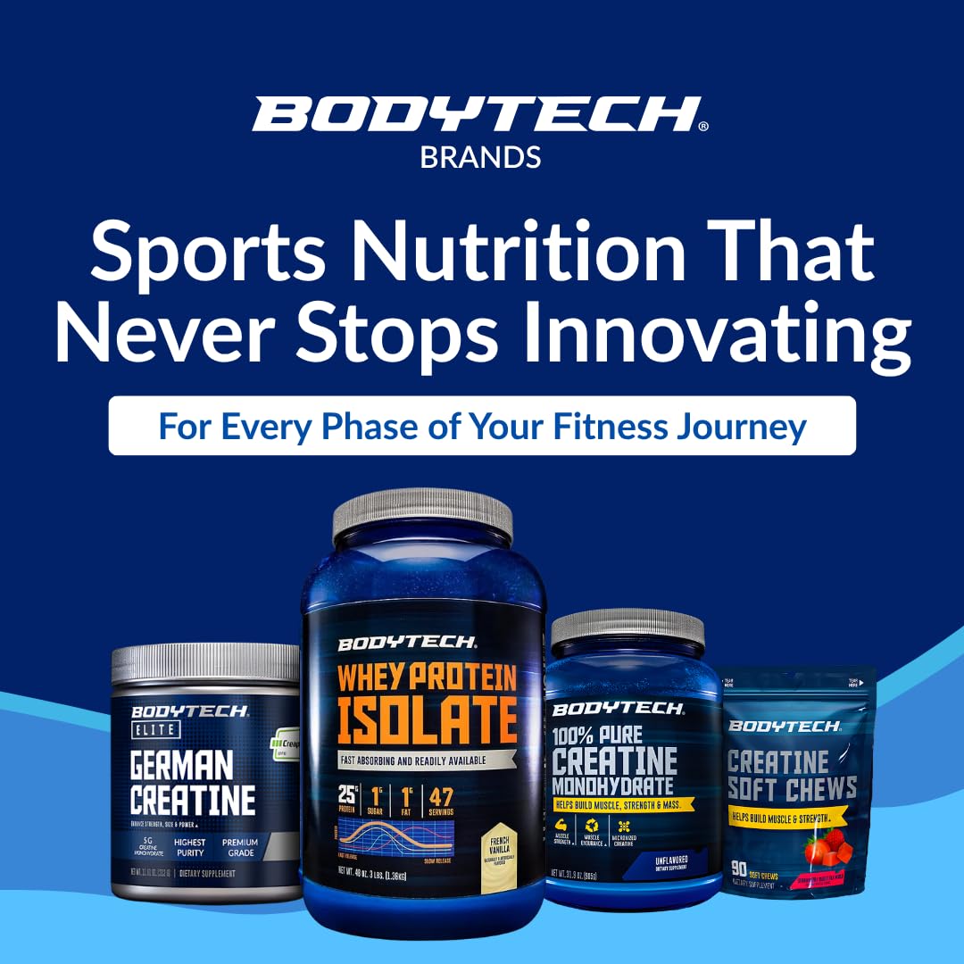BodyTech Whey Protein Isolate Powder - 25 Grams of Protein per
