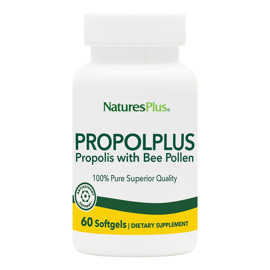 NaturesPlus Propolplus Bee Propolis & Pollen Supplement - 60 Softgels