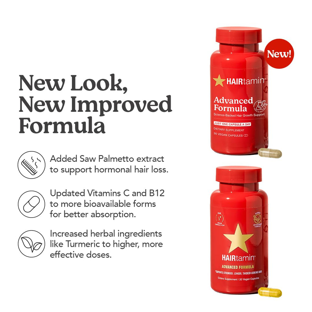 HAIRtamin Vegan Hair Vitamins for Faster Growth
