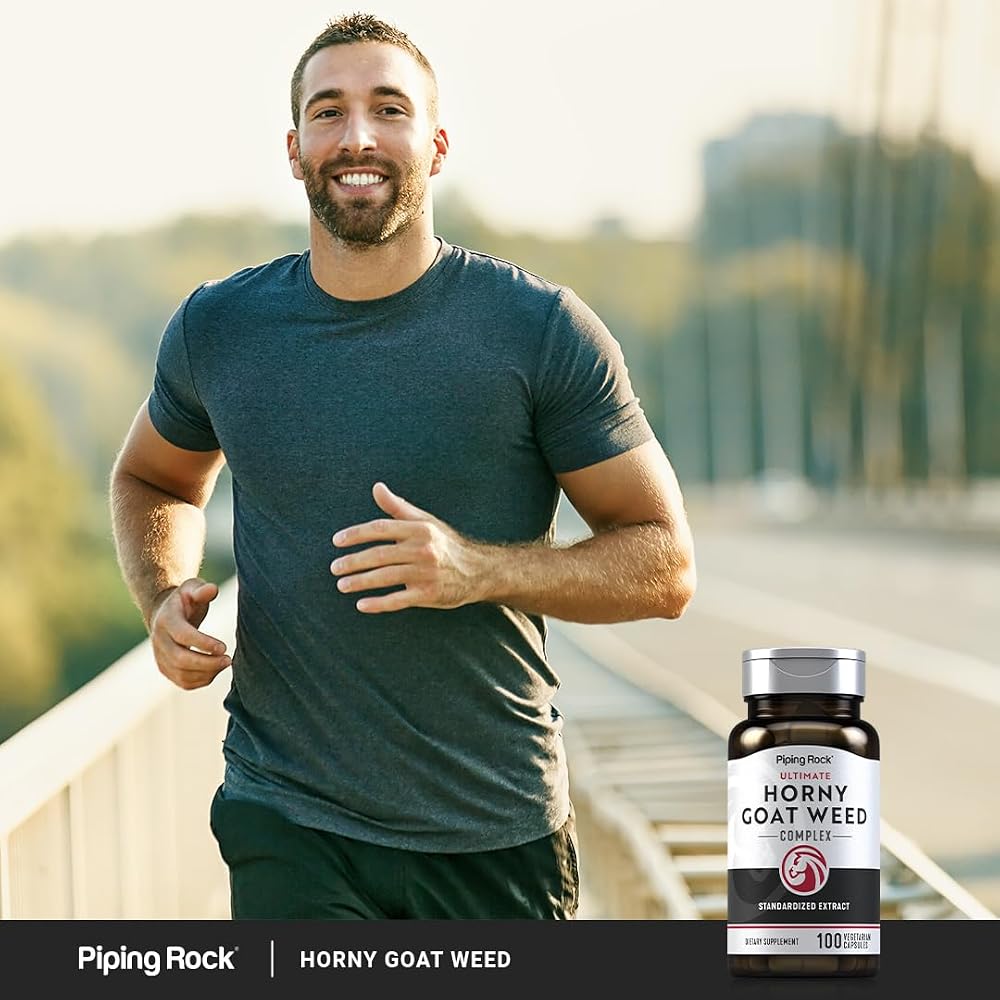 Piping Rock Horny Goat Weed for Men - 100 Vegetarian Capsules - image 7