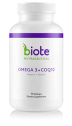 Biote Omega 3 + CoQ10 Heart + Brain Support - 90 Softgels