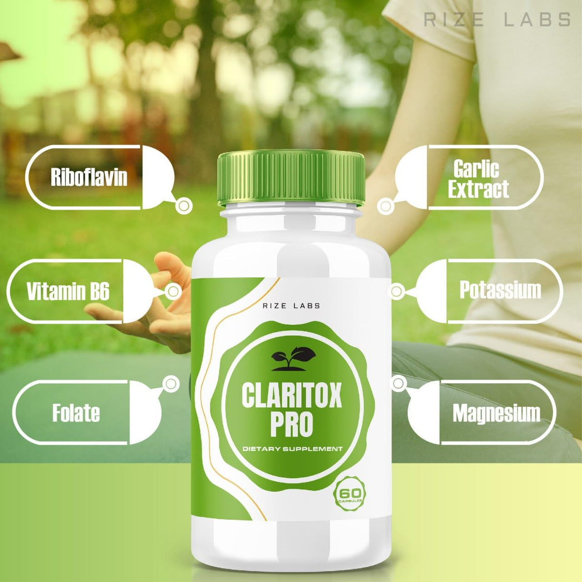 rize labs Claritox Pro Capsules for Vertigo - 120 Capsules - image 5