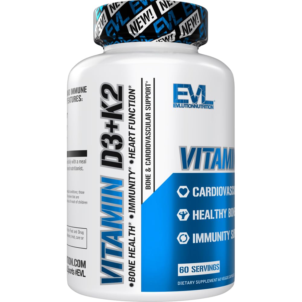 Evlution Vitamin D3 K2 Supplement Immune Support - 60 Capsules - image 5
