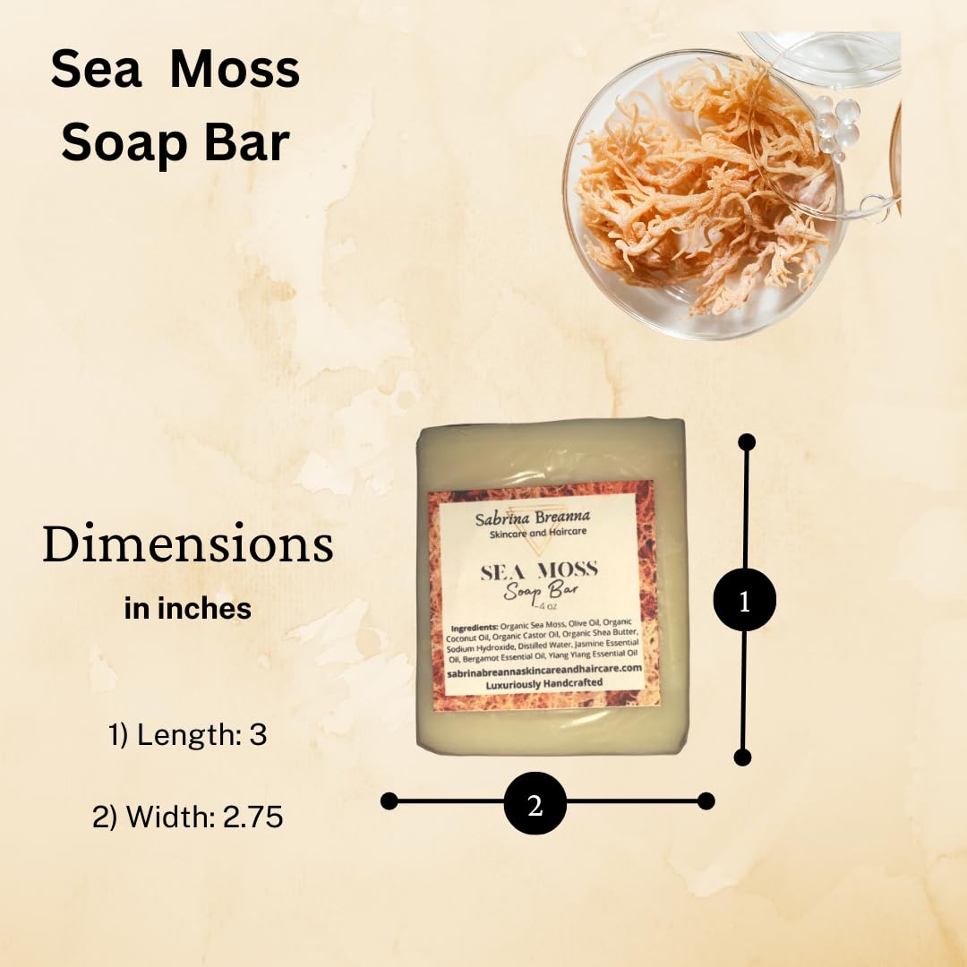 Sabrina Breanna Sea Moss Soap Bar for All Skin Types - 2 Bars - image 7