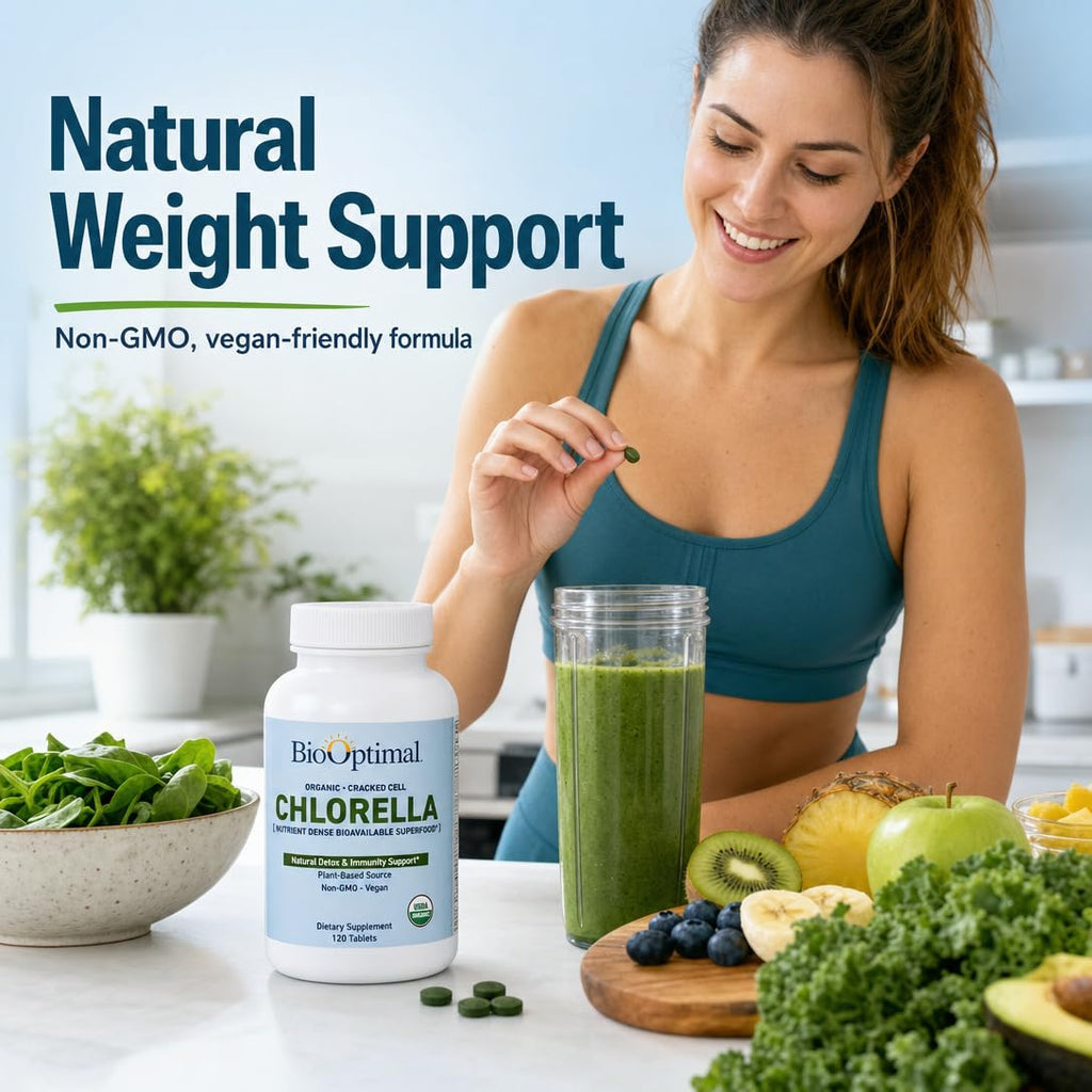 BioOptimal USDA Organic Chlorella Cracked Cell Wall - 120 Tablets - image 4