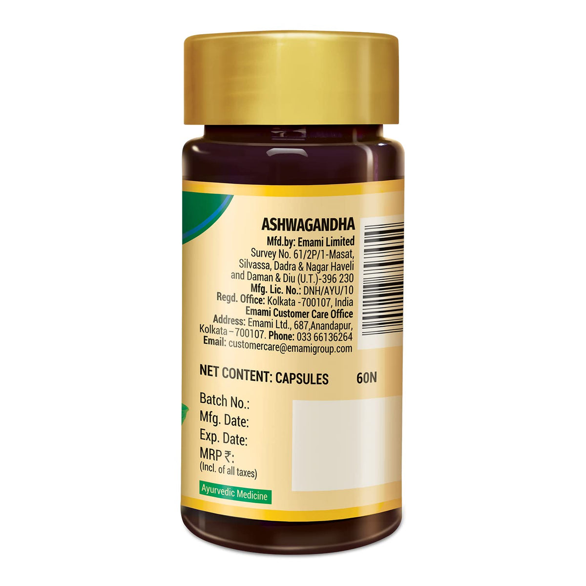 Zandu Ashwagandha Capsules Stress Relief - 120 Vegetarian Capsules - image 8